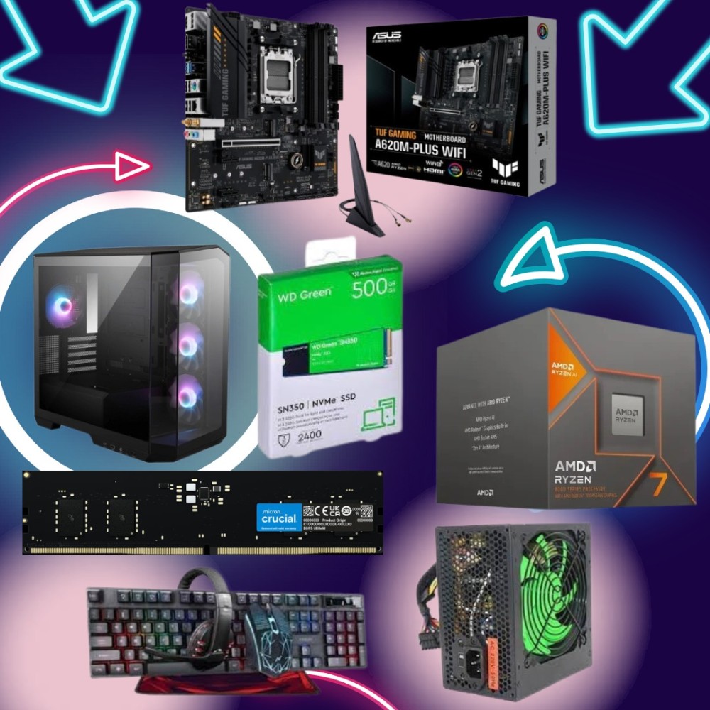 CPU GAMER 7 - RYZEN 7 8700G CON VIDEO AM5